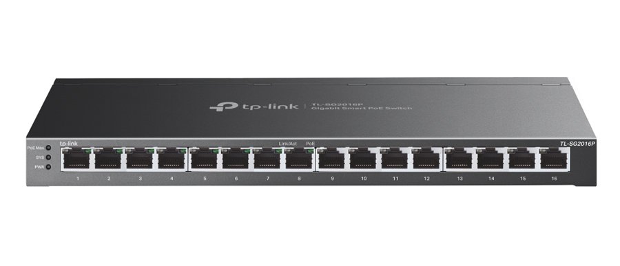 TP-LINK JetStream switch TL-SG2016P, 16-Port Gigabit, 8x PoE+, Ver. 1.0 TP-LINK JetStream switch TL-SG2016P, 16-Port Gigabit, 8x PoE+, Ver. 1.0