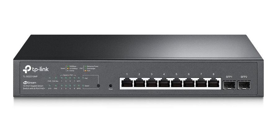 TP-LINK JetStream switch TL-SG2210MP, 10-Port Gigabit, 8x PoE+, Ver. 4.0 TP-LINK JetStream switch TL-SG2210MP, 10-Port Gigabit, 8x PoE+, Ver. 4.0