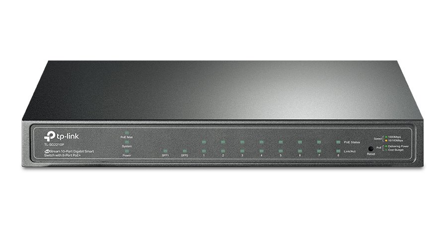TP-LINK JetStream switch TL-SG2210P, 10-Port Gigabit, 8x PoE+, Ver. 5.0 TP-LINK JetStream switch TL-SG2210P, 10-Port Gigabit, 8x PoE+, Ver. 5.0