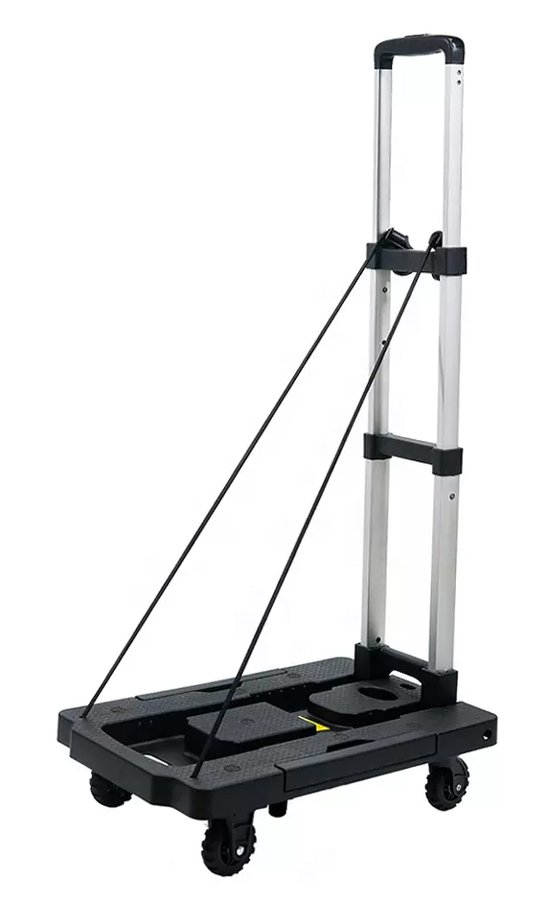 HOME USE καρότσι μεταφοράς φορτίων HUH-0247, πτυσσόμενο, έως 120kg, μαύρο