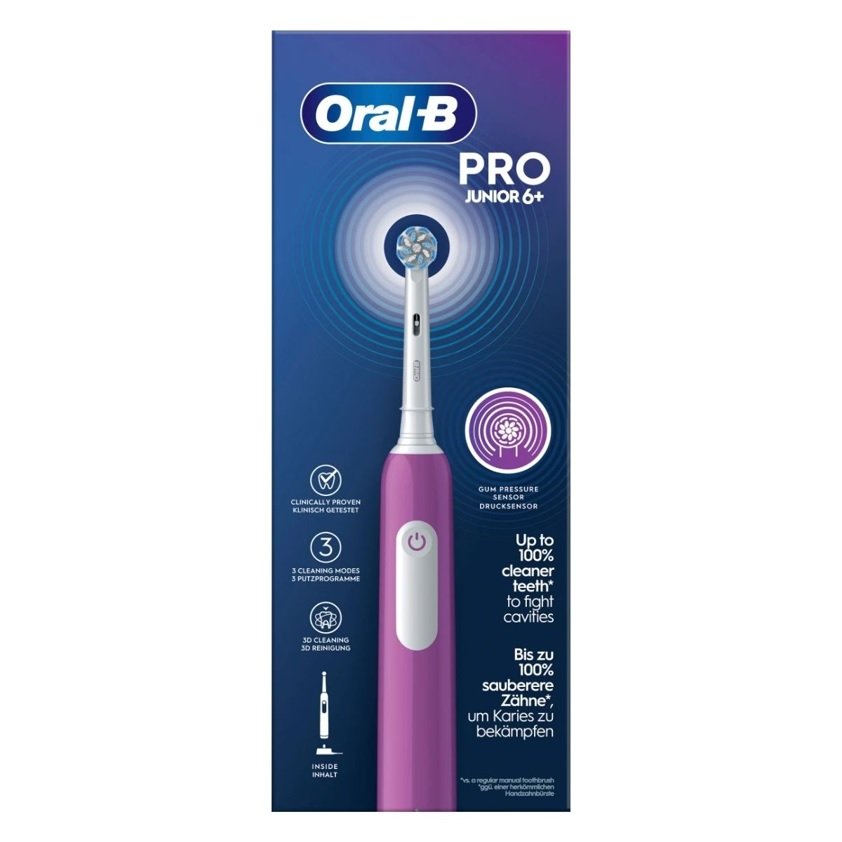 Oral-B Junior Pro Παιδική Ηλεκτρική Οδοντόβουρτσα με Χρονόμετρο για 6+ Χρονών με Θήκη Ταξιδίου