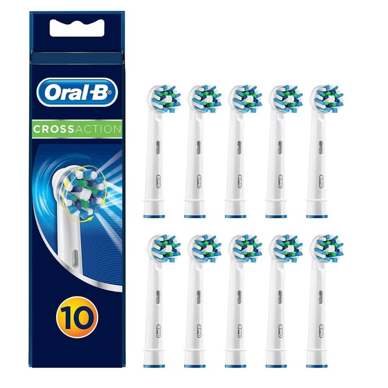Oral-B CrossAction Ανταλλακτικές Κεφαλές για Ηλεκτρική Οδοντόβουρτσα 10τμχ 8006540861967