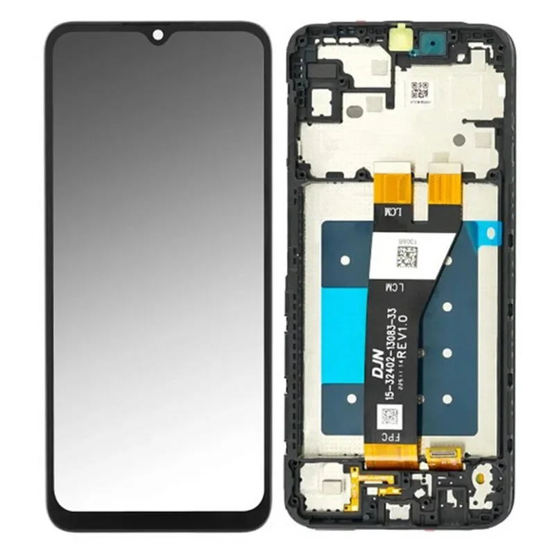 Γνήσια Οθόνη LCD Και Μηχανισμός Αφής για Samsung Galaxy A14 5G A146B (GH81-23315A) Μαύρο (Service Pack)