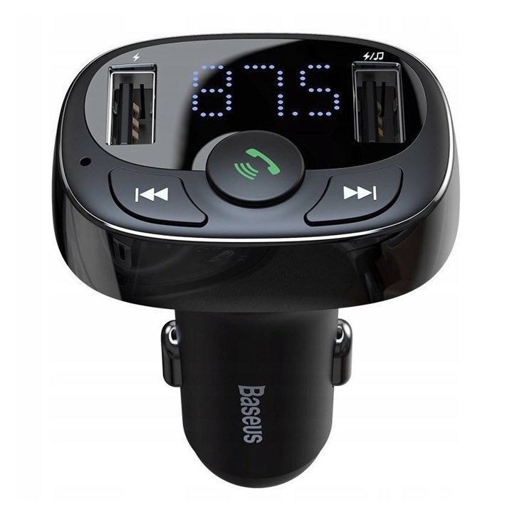 Baseus FM Transmitter Αυτοκινήτου με Bluetooth / MicroSD / USB CCMT000001
